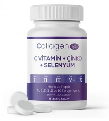 Колаген 5 вида в една опаковка (1,2.3,5,10) - 90 таблетки