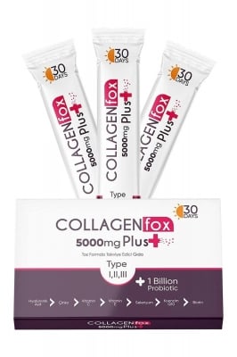 Колаген (Тип 1  Тип 2 Тип 3) + Хиалуронова киселина, Витамин С и Цинк - 30 сашета