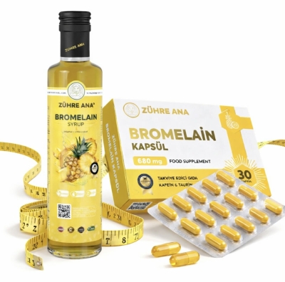 Zühre Ana Бромелаин - Пакет Сироп 250мл. + Капсули 30 бр.
