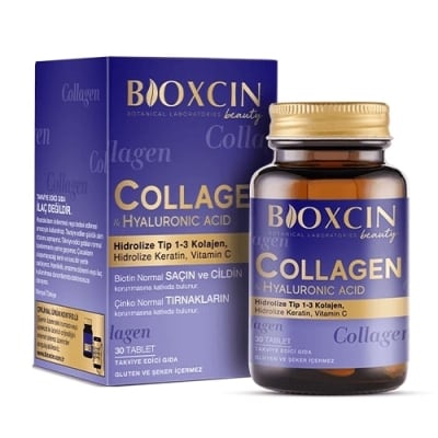 Bioxcin Beauty Collagen 30 таблетки - тип 1 тип 3 хидролизиран колаген