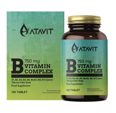 B Vitamin Complex 750 mg – 120 таблетки | ATAVIT