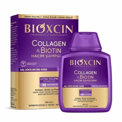 BIOXCIN Шампоан за обем и бърз растеж с колаген и биотин - 300мл