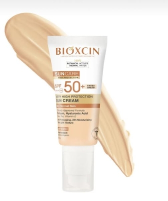 Bioxcin Suncare SPF 50+Слънцезащитен крем за лице с лек тон  50мл.