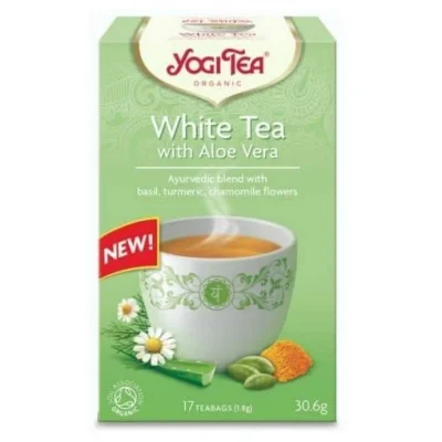 Бял Чай с Алое вера, 17 пак., Yogi Tea