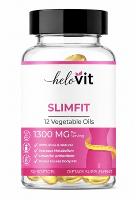 Helovit SlimFit Капсули – Мощна формула за отслабване и изгаряне на мазнини 30 броя