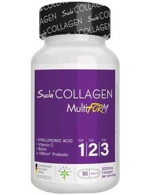 Колаген тип 1-2-3  Collagen Multiform 90 таблетки