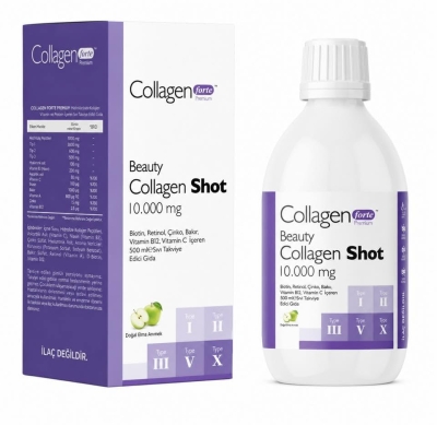 Collagen Forte Platinum Beauty Collagen Shot 10 000 mg – Течен колаген с 5 типа колаген