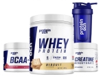 Фитнес пакет за бързи резултати – Протеин, BCAA и Креатин + шейкър